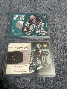 Two  2002-03 Upper Deck JS Giguere Jersey Cards