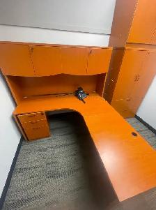 Professional Office desk with cabinets