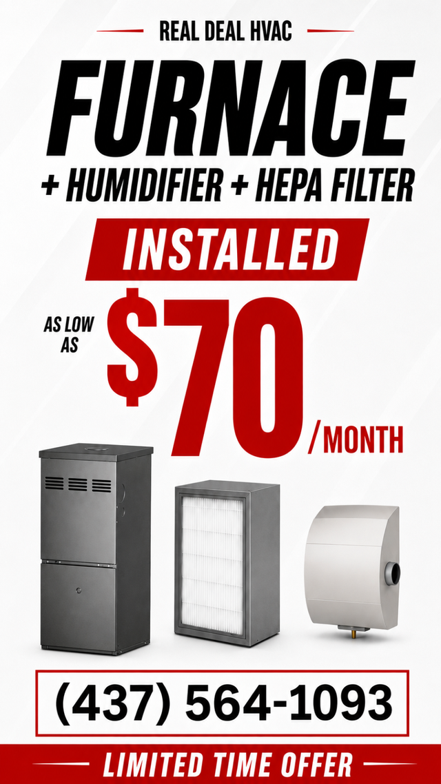 New Furnace   Humidifier   HEPA Filter — From $70/Month