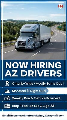 hiring az driver