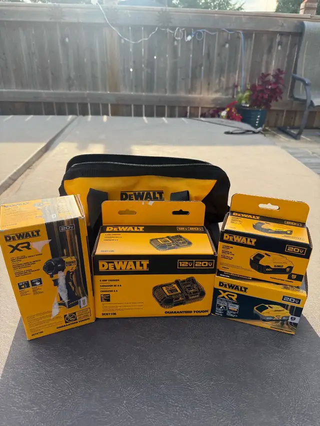 Dewalt Hydraulic Impact, 5Ah and 8Ah batteries, 12v/20v charger