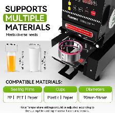 Cup Sealer Machine 90/95mm Cup Sealing Machine 500-700 Cups/H El - Photo 5