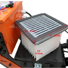 Double Tube Vacuum Dust Suction Fan Cement Ground Grinder 239912 - Photo 5
