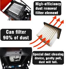 Double Tube Vacuum Dust Suction Fan Cement Ground Grinder 239912 - Photo 8