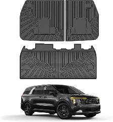 Trunk Mat & Backrest Mat Custom Fit for Kia Carnival 8 Str 22-26