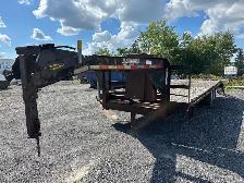 Gooseneck Flatbed Equipment Trailer – 25' Deck – Tandem Axle - Photo 4