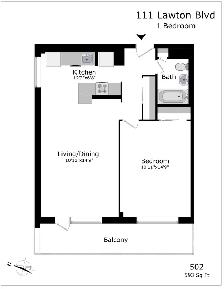 Renovated one bedroom, Yonge and St. Clair - ID 1409 - Photo 9