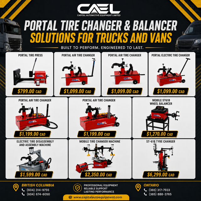 CAEL Truck Tire Changers & Wheel Balancers