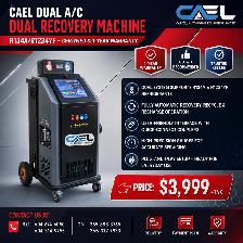 NEW CAEL Dual A/C Dual Recovery Machine R134A/R1234YF