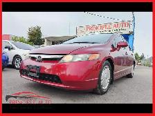 2007 Honda Civic LX 196 KM CERTIFIED-WARRANTY