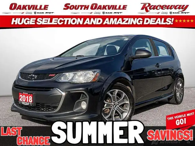 2018 Chevrolet Sonic LT | CLEAN CARFAX | SUNROOF | HEATED SEATS