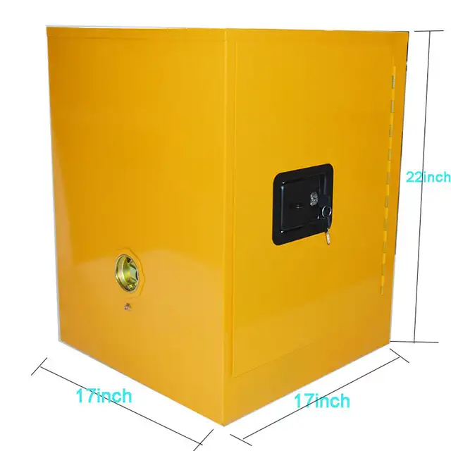 16Gal Yellow Flammable Safety Locker Cabinets Storage 220612