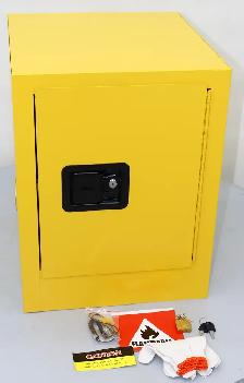16Gal Yellow Flammable Safety Locker Cabinets Storage 220612 - Photo 3