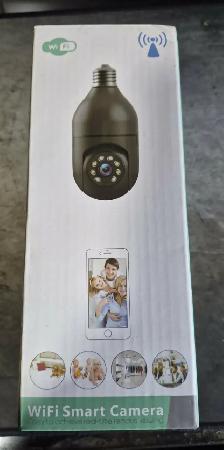 3MP WIFI PTZ SMART BULB SECURITY CAMERA – AI – NEW IN BOX – $35