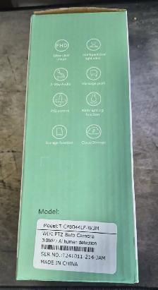 3MP WIFI PTZ SMART BULB SECURITY CAMERA – AI – NEW IN BOX – $35 - Photo 2