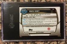 Zach Edey AUTOGRAPHED 2022 ROOKIE Bowman U, SGC Cert.  Topps - Photo 2