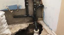 DRAIN SNAKE ROUGH IN WASHROOM SUMP PUMP ISSUE WATERPROOFING WET - Photo 10