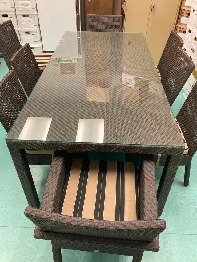 Large Outdoor Table and Chair Set