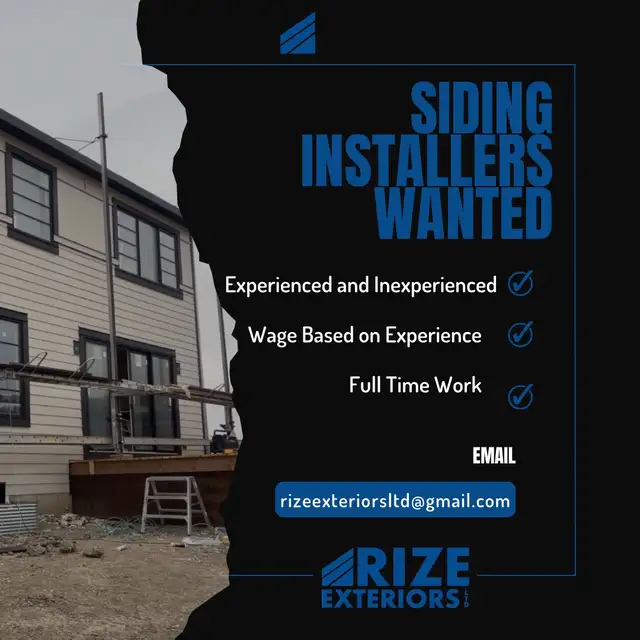 Hiring Siding Installers and labourers