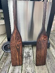 Decorative Hewn Paddles