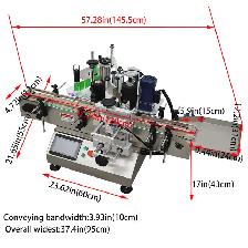 Automatic Chain Conveyor Round Bottle Labeling Machine 160209 - Photo 2