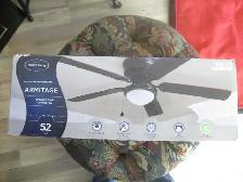 NEW HARBOUR BREEZE 52'ARMITARE BRONZE CEILING FAN W/ LIGHT - Photo 3