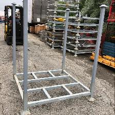 Used stacking steel crates  4’ x 4’ x 5’ tall - 2500 lb capacity - Photo 5