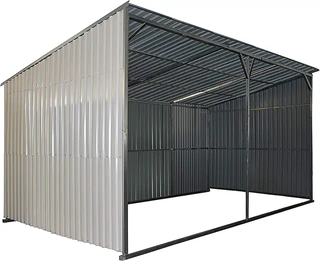 NEW 12 X 20 FT ALL METAL LIVESTOCK SHED MS1220L