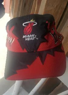 Vintage Miami Heat 90's Drew Pearson Snap Back Cap