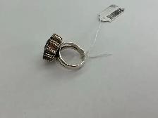 bague en argent avec pierre mauve - Photo 2