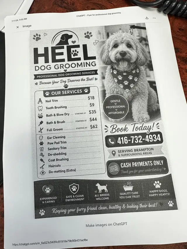 Dog grooming