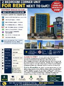 Walk2University,LRT Stn,Bus,Mall,Park,Close2SAIT,Downtown Corner