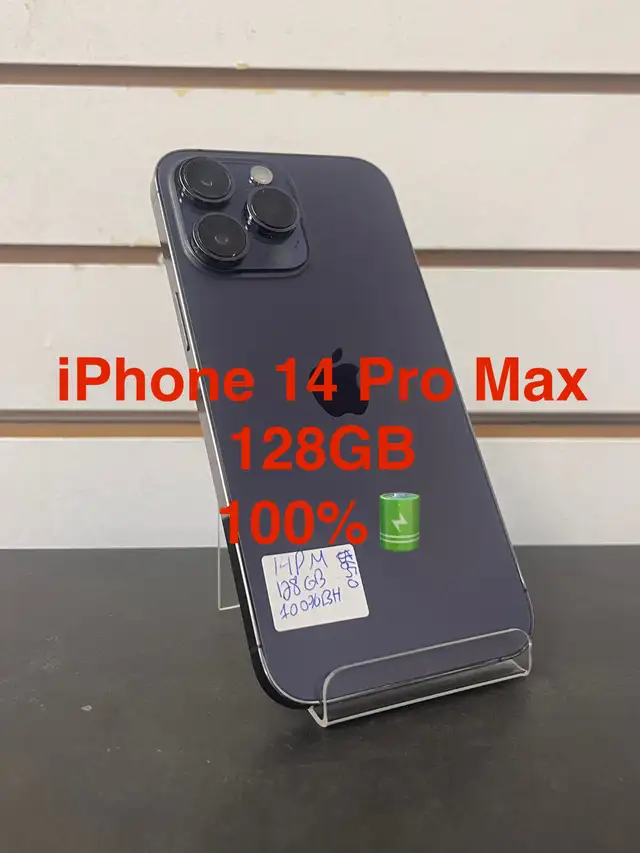iPhone 14 Pro Max 128GB 100% Battery Health