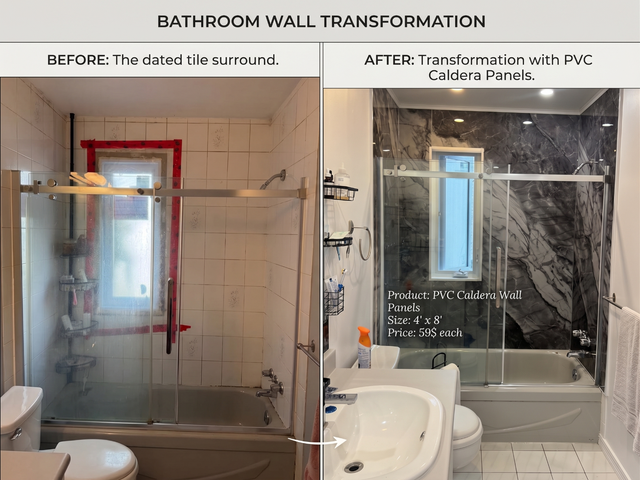 PANNEAUX DE DOUCHE PVC – MODERNE & ABORDABLE!