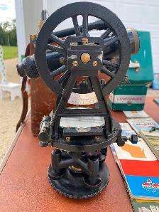 Vintage W & L.E. Gurley Transit with original carry case antique