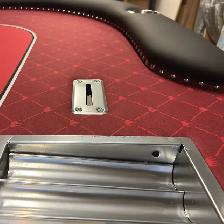 MANHATTAN 8FT PRO DEALER POKER TABLE – MADE IN CANADA RED - Photo 4