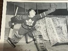 1957 AL ROLLINS TORONTO MAPLE LEAFS Signed Photo !