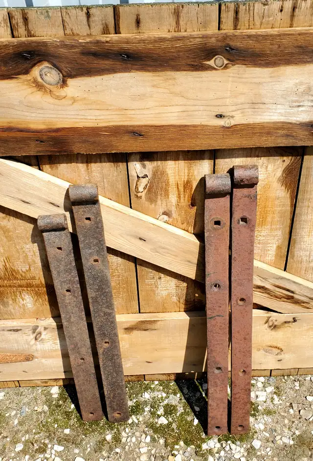 Blacksmith Forged Strap Hinges 2 sets