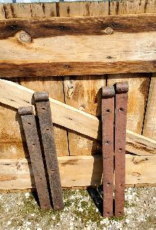 Blacksmith Forged Strap Hinges 2 sets