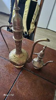 Aiguiere pièces en laiton/brass vintage - Photo 3