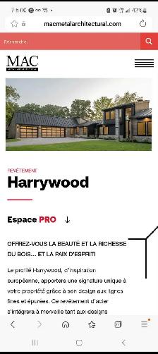revetement exterieur