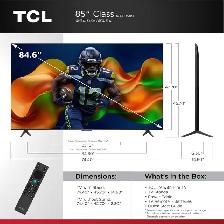 New TCL 85' QM64L 4K QD-Mini LED 144Hz Fire TV