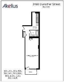 5th floor studio apartment near McGill - ID 4175 - Photo 9