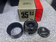 Canon FD 35MM 1:3.5 S.C Lens Boxed