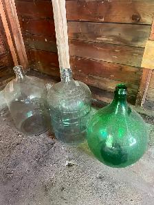 3 5-gal glass carboys $10 each for your winemaking