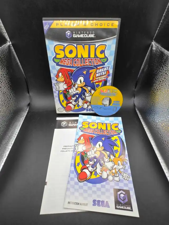 NINTENDO GAMECUBE SONIC MEGA COLLECTION W/MANUAL