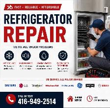 Refrigerator Repair • 416-949-2514 • Fast Fridge Service