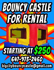 Commercial bouncy castle for rent in the GTA TODAY!