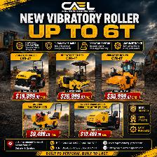 New Tandem Vibratory Rollers / Drum Compactors