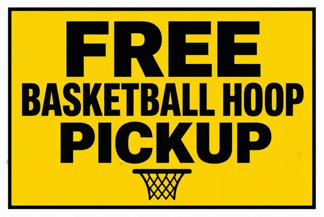 FREE Basketball Hoop Pickup